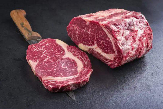 28 Day+ Dry Aged Welsh Rib Eye Steak, beef, butcher prepared, Bromfields Butchers