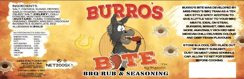Angus & Oink Burro’s Bite from Miss Piggy’s BBQ Team 200g - Bromfields Online Butchers UK
