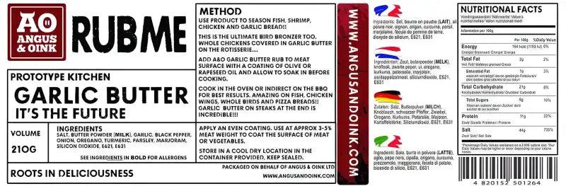 Angus & Oink Garlic Butter Seasoning 200g - Bromfields Online Butchers UK