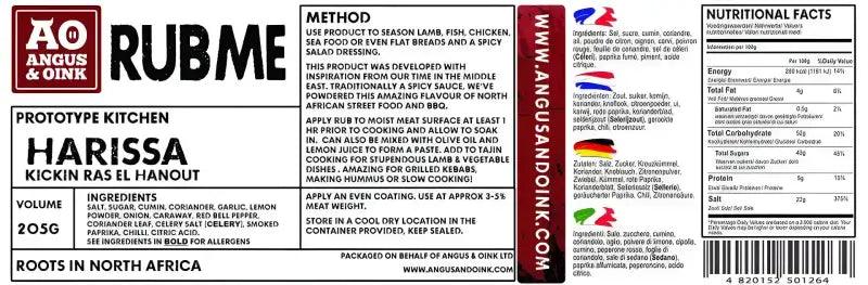 Angus & Oink Harissa Seasoning 200g - Bromfields Online Butchers UK