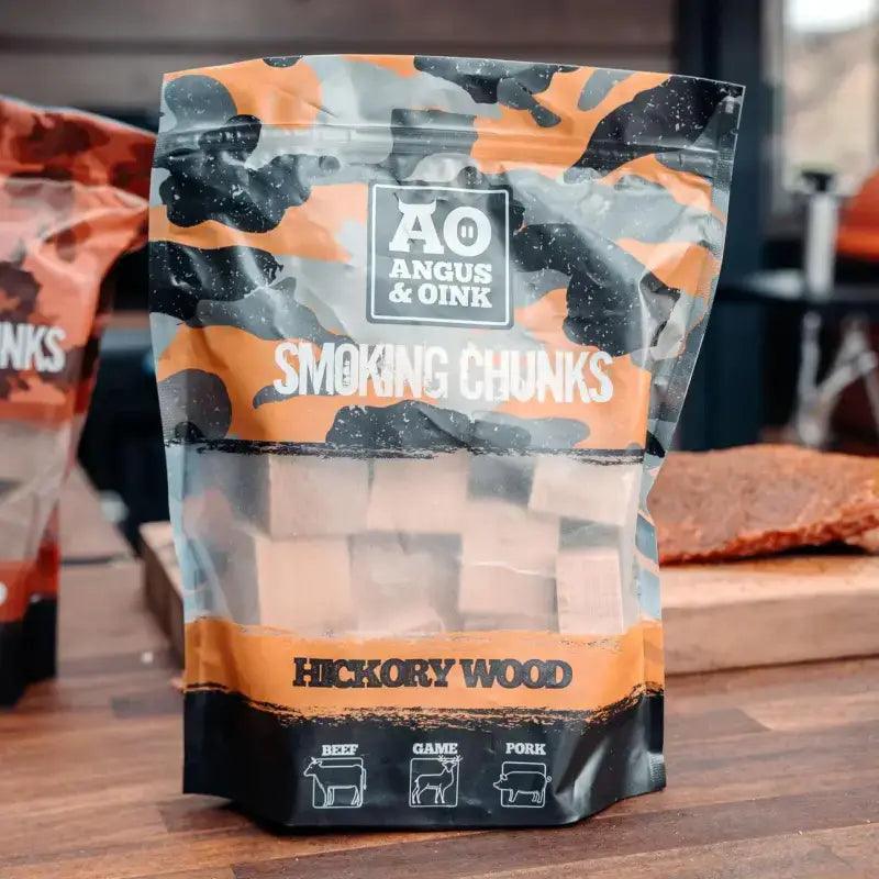 Angus & Oink Hickory Wood Smoking Chunks 1kg, rubs & sauces, butcher prepared, Bromfields Butchers