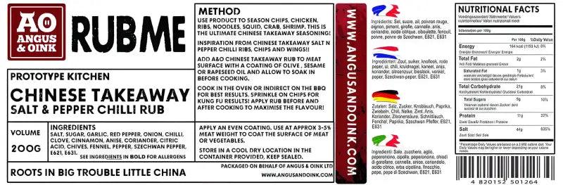 Angus & Oink Takeaway Salt & Pepper Rub 200g - Bromfields Online Butchers UK