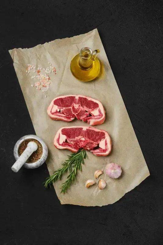 Barnsley Lamb Chops 2 x 300g-350g, lamb, butcher prepared, Bromfields Butchers