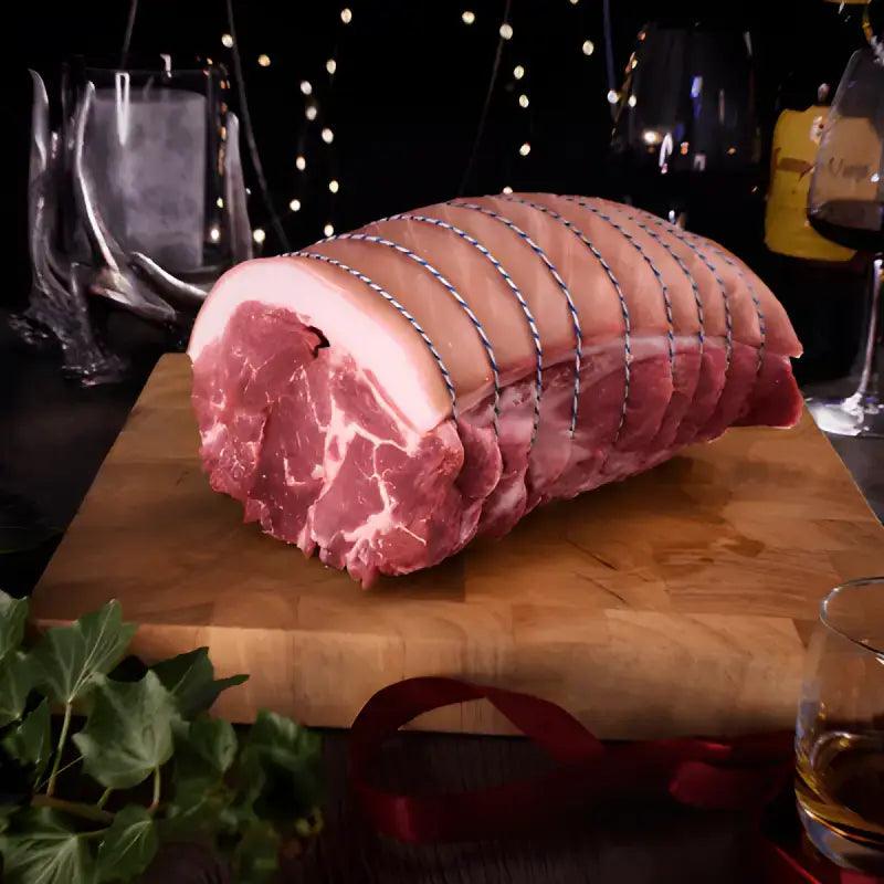 Boneless Pork Shoulder, pork, butcher prepared, Bromfields Butchers