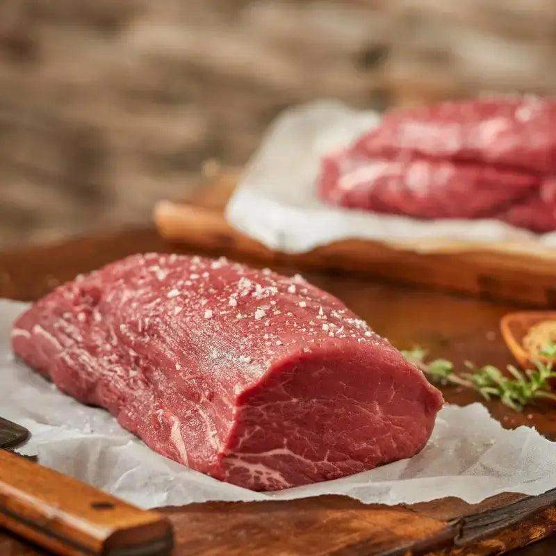 British Chateaubriand (Fillet Head), beef, butcher prepared, Bromfields Butchers