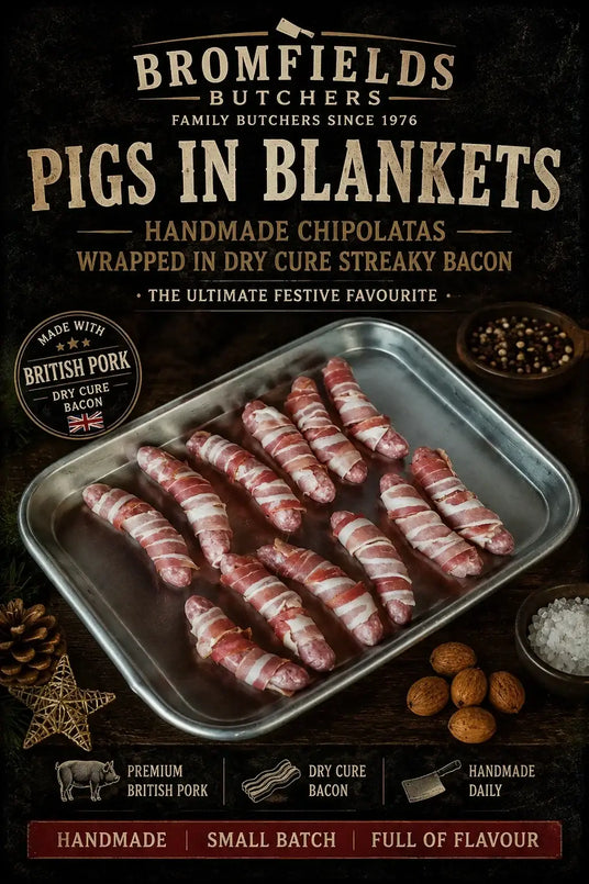 Pigs in Blankets 6's - Bromfields Online Butchers UK