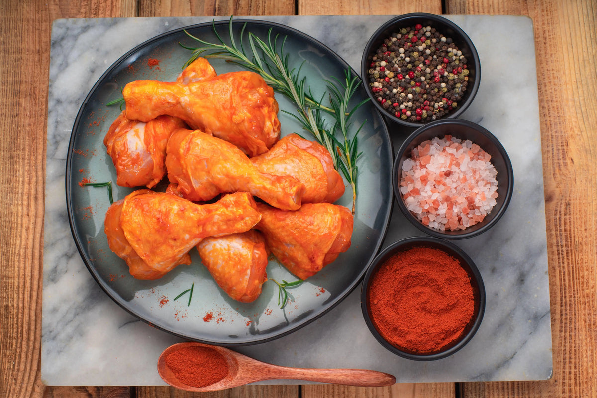 Chicken Drumsticks 10's, poultry, butcher prepared, Bromfields Butchers