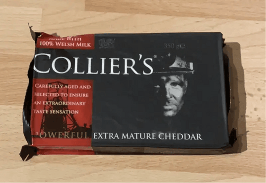 Colliers Powerful Extra Mature Cheddar 350g - Bromfields Online Butchers UK