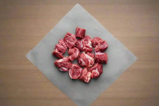 Diced Welsh Lamb, lamb, butcher prepared, Bromfields Butchers