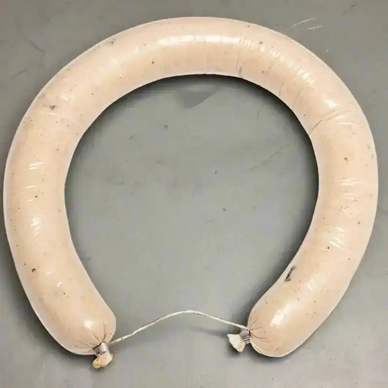Finest Award Winning White Pudding Ring 500g, pork, butcher prepared, Bromfields Butchers