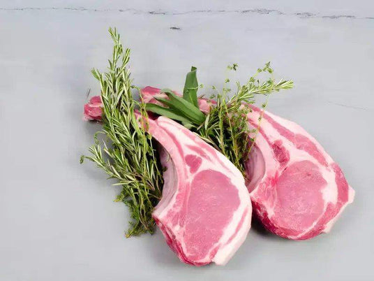 Free Range Orchard Pork Chops x 2, pork, butcher prepared, Bromfields Butchers