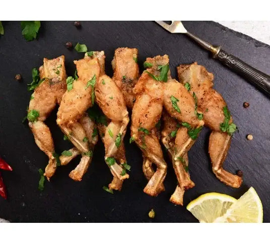 Frogs Legs (6-8 Pairs in a 1 Kg Pack), exotic meats, butcher prepared, Bromfields Butchers