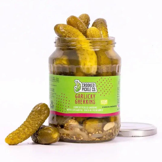 Gorgeous Garlicky Gherkins 360g - Bromfields Online Butchers UK