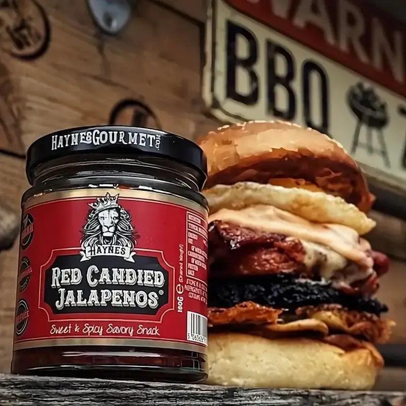 Haynes Gourmet Red Candied Jalapenos 130g - Bromfields Online Butchers UK