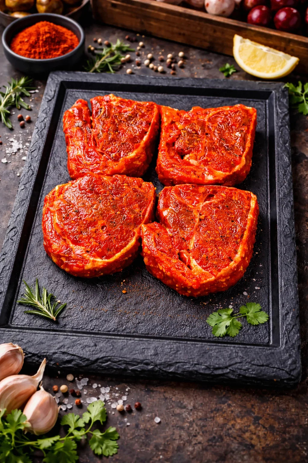 Minted Lamb Loin Chops 1kg, lamb, butcher prepared, Bromfields Butchers