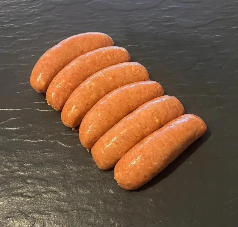 Marmite & Cheddar Pork Sausage 6's - Bromfields Online Butchers UK