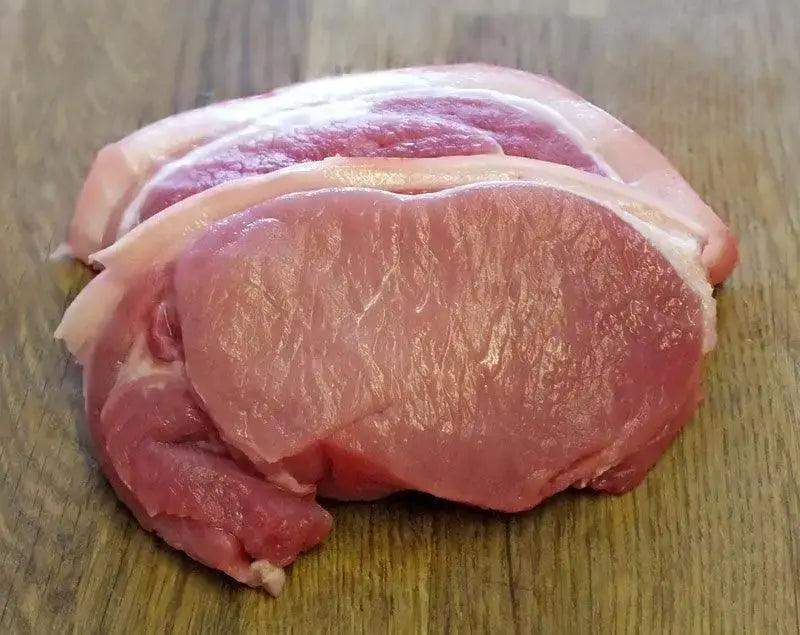 Outdoor Reared Pork Loin Steaks, pork, butcher prepared, Bromfields Butchers