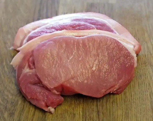 Outdoor Reared Pork Loin Steaks, pork, butcher prepared, Bromfields Butchers