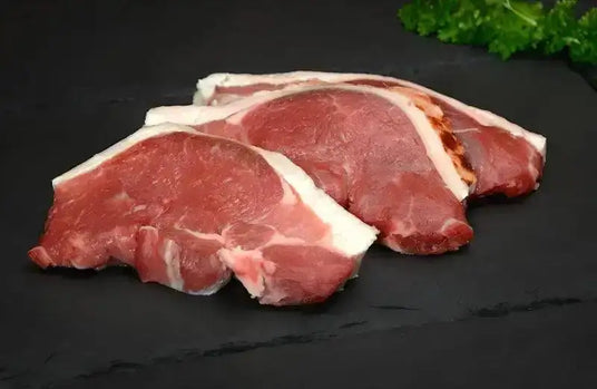 Premium Boneless Lamb Steaks 2 x 227g, lamb, butcher prepared, Bromfields Butchers