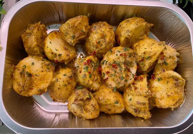 Salt & Pepper New Potatoes 500g, butcher prepared, Bromfields Butchers