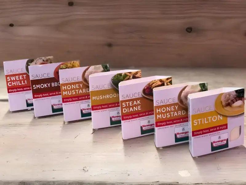 Steak Night Collection Micro Sauces, butcher prepared, Bromfields Butchers