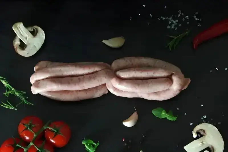 Traditional Pork Chipolata Sausages 12's, sausages, butcher prepared, Bromfields Butchers
