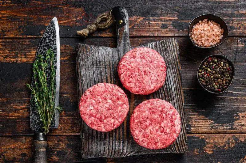 Welsh Lamb & Mint Burgers 4's, lamb, butcher prepared, Bromfields Butchers