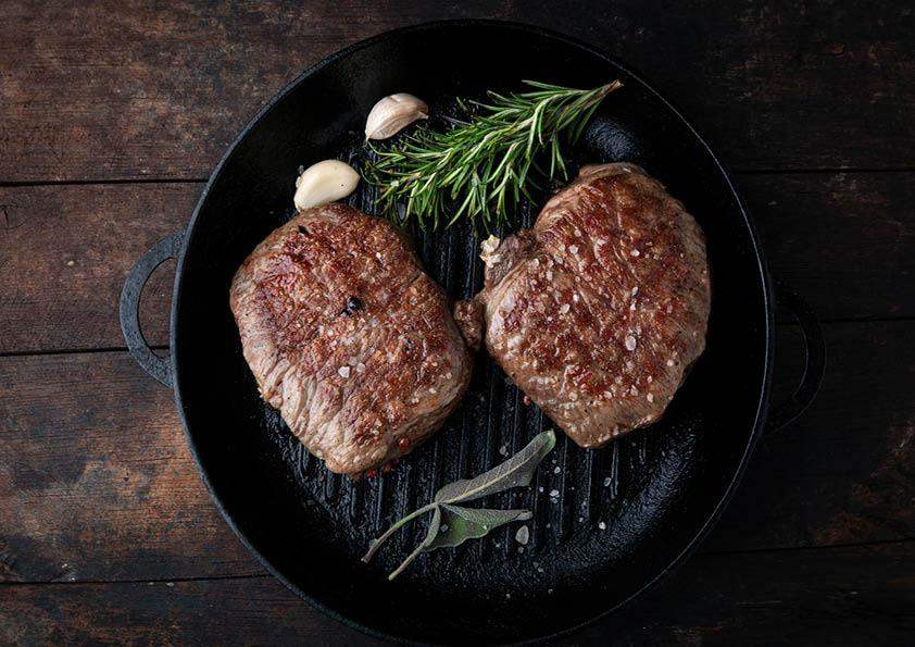 Wild Boar Steaks 2 x 125g, exotic meats, butcher prepared, Bromfields Butchers
