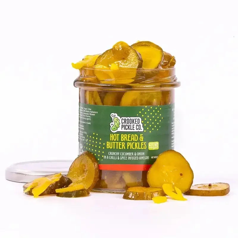 Hot Bread & Butter Pickles 370g, deli, butcher prepared, Bromfields Butchers
