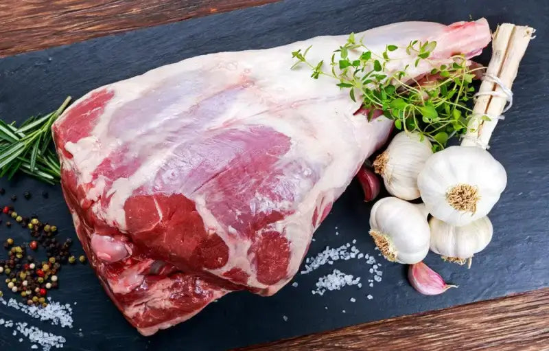 Bone in Welsh Leg of Lamb, lamb, butcher prepared, Bromfields Butchers