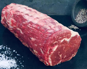 28 Day+ Dry Aged Welsh Rolled Rib-Eye Joint, beef, butcher prepared, Bromfields Butchers