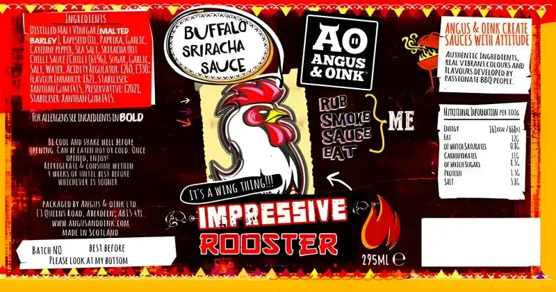 Angus & Oink Impressive Rooster 300ml - Rubs Sauces