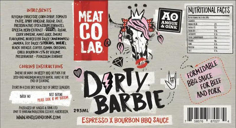 Angus & Oink Dirty Barbie BBQ Sauce 300ml - Bromfields Online Butchers