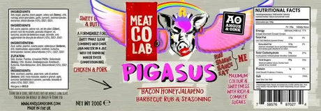 Angus & Oink Pigasus Bacon Honey Jalapeño Rub 200g - Bromfields Online Butchers