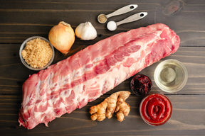 Baby Back Ribs (Loin Ribs), pork, butcher prepared, Bromfields Butchers