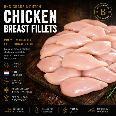 5kg Dutch Chicken Fillets (Skinless & Boneless) - Bromfields Online Butchers UK