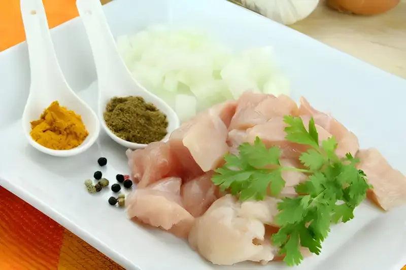 Diced Chicken Breasts, poultry, butcher prepared, Bromfields Butchers