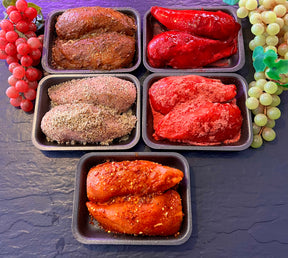 Flavoured Chicken Selection, meat packs, butcher prepared, Bromfields Butchers