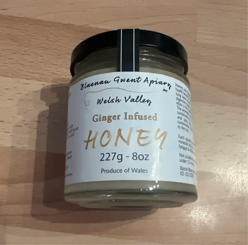 Ginger Infused Honey 227g, deli, butcher prepared, Bromfields Butchers