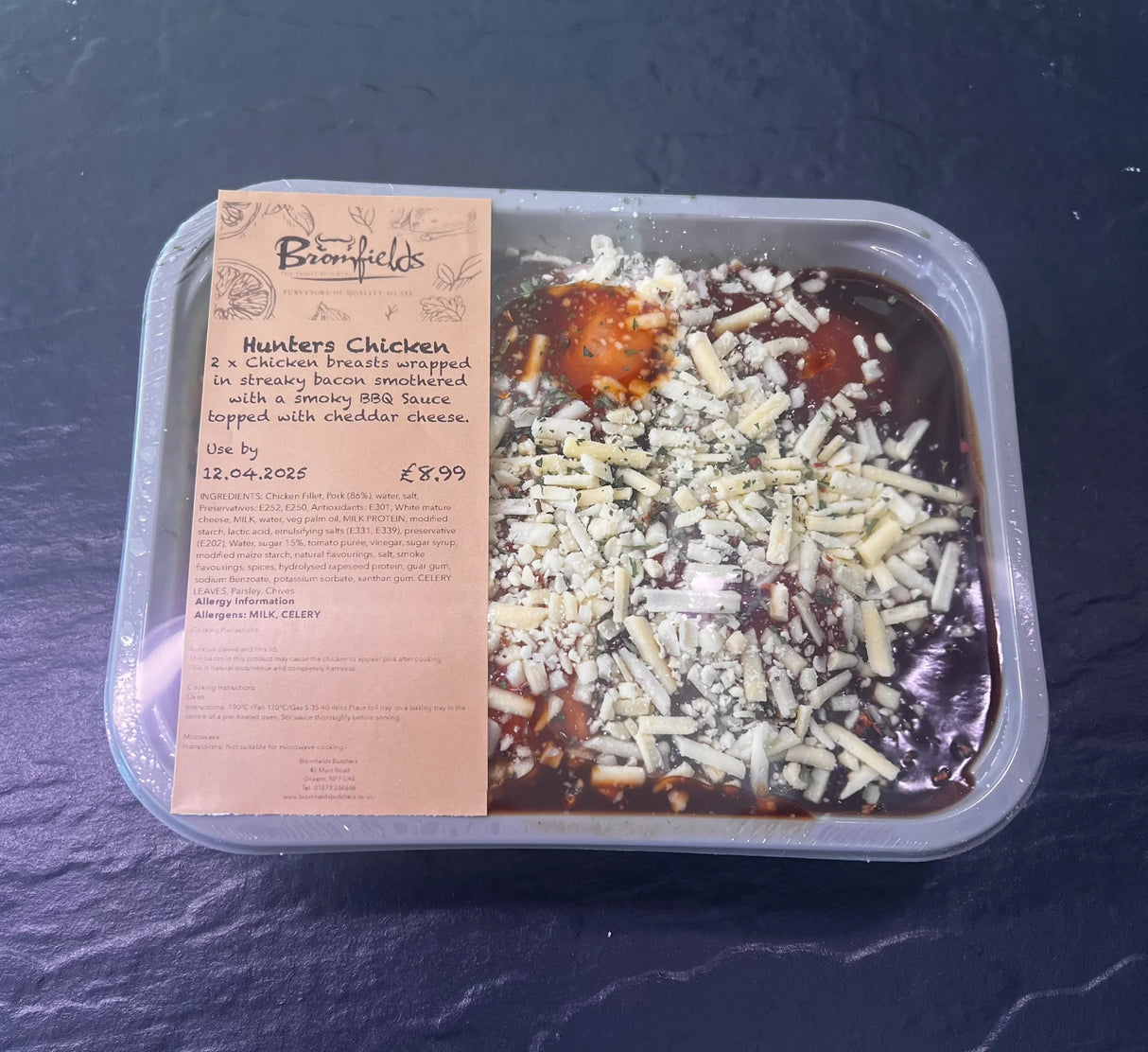 Hunters Chicken x 2, ready meals, butcher prepared, Bromfields Butchers