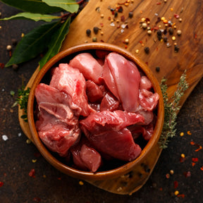 Mixed Diced Game 250g, game, butcher prepared, Bromfields Butchers