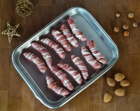 Pigs in Blankets 6's, sausages, butcher prepared, Bromfields Butchers