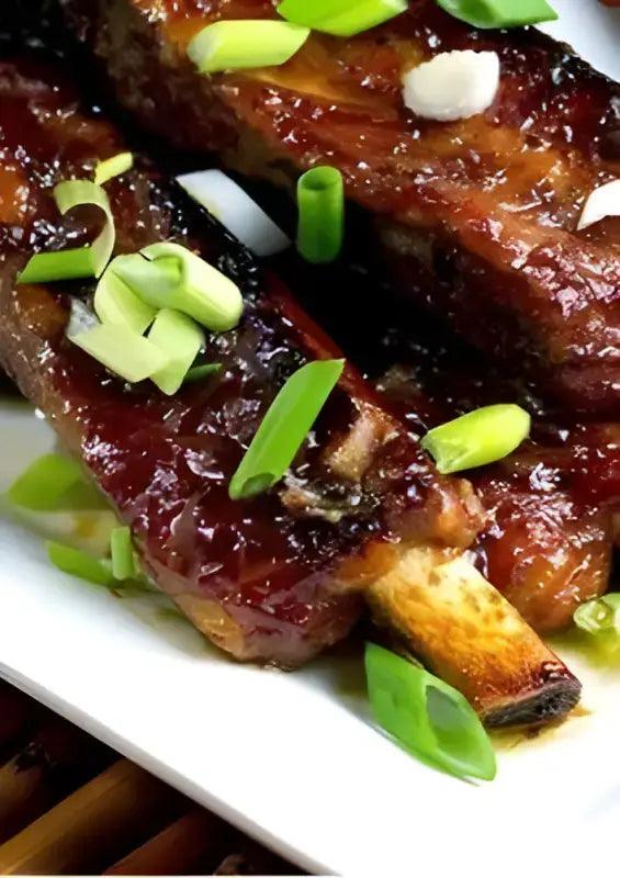 Pork King Ribs in a Chinese Style King Rib Marinade 1kg, butcher prepared, Bromfields Butchers