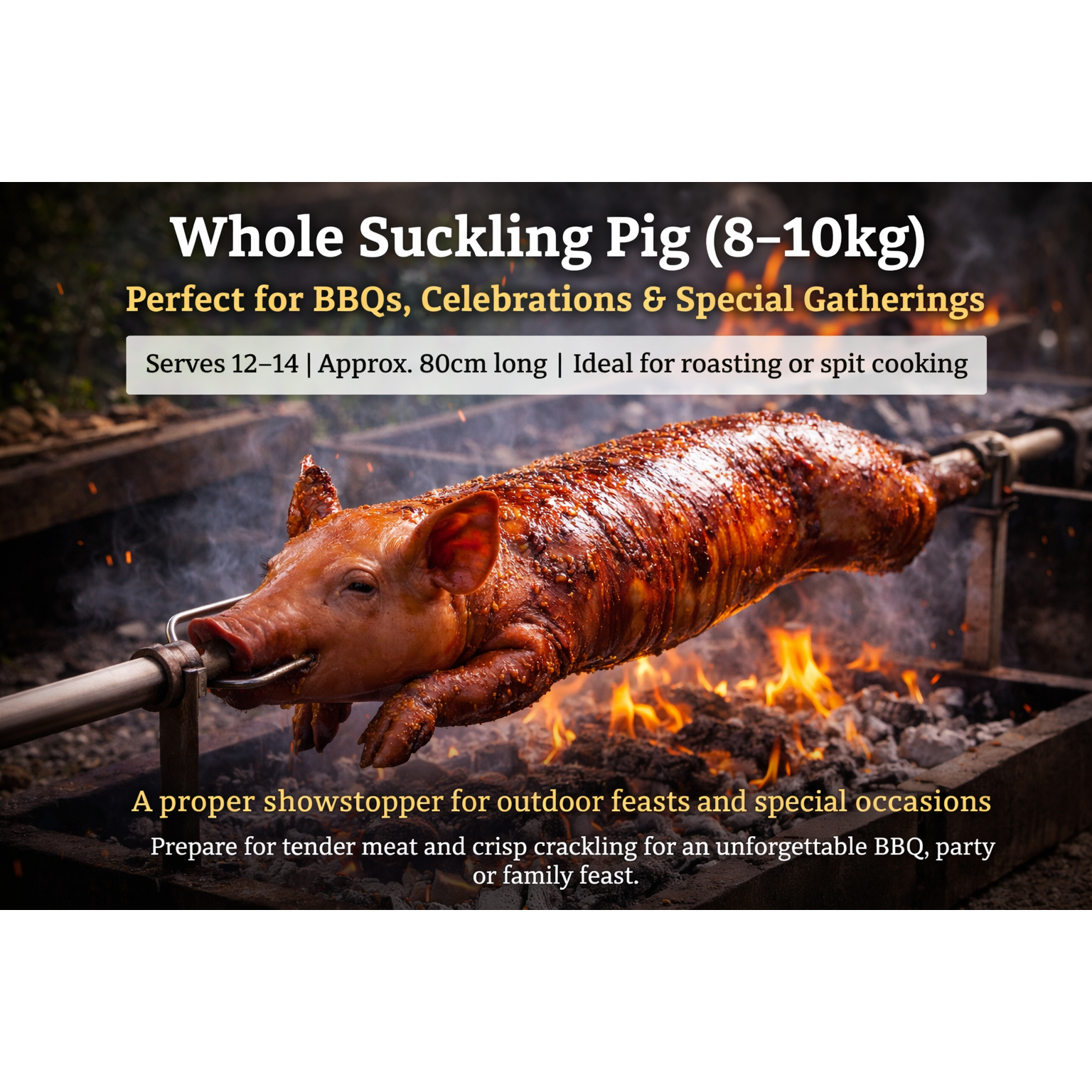 Whole Suckling Pig (8–10kg) | Buy Online with UK Delivery | Bromfields ...