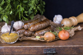 Wild Venison, Apple & Cranberry Sausages 6’s, game, butcher prepared, Bromfields Butchers