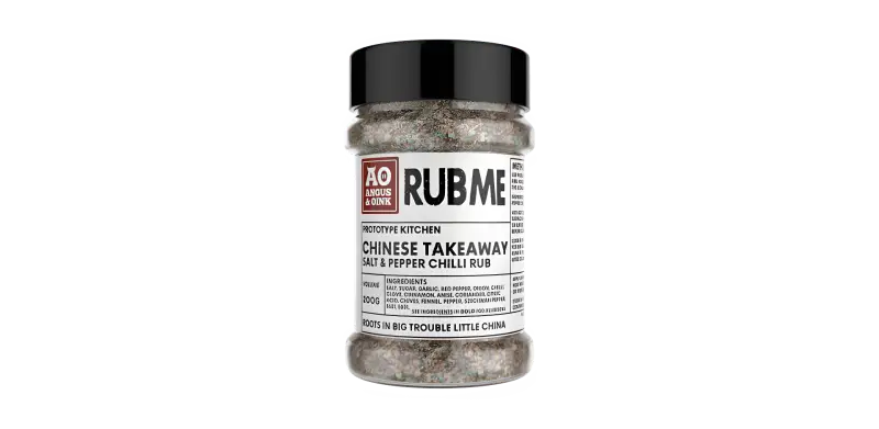 Angus & Oink Takeaway Salt Pepper Rub 200g - Rubs Sauces