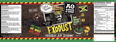 Angus & Oink Exodust Jerk Seasoning 200g - Rubs Sauces