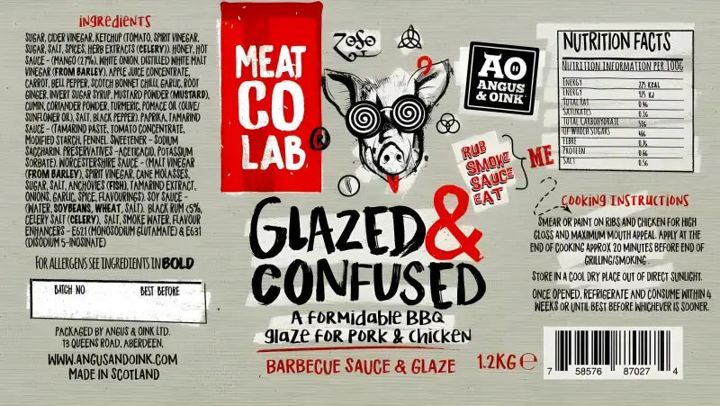 Angus & Oink Glazed Confused Sauce 300ml - Rubs Sauces