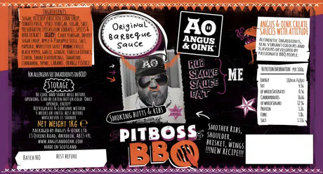 Angus & Oink PitBoss Smoky BBQ Sauce 300ml - Rubs Sauces