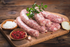 Welsh Cheddar & Smoked Bacon Grillers, sausages, butcher prepared, Bromfields Butchers
